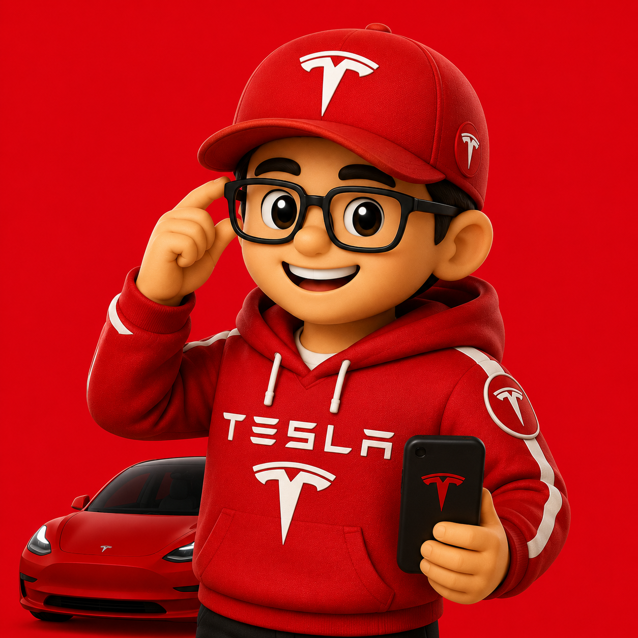 Tesla themed HODLer